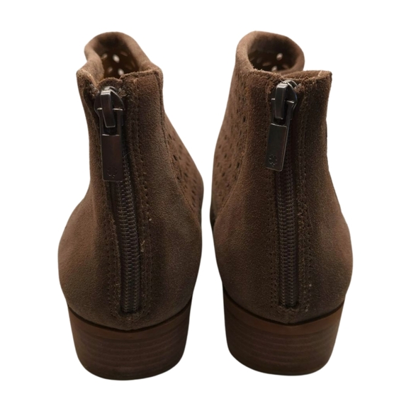 Lucky Brand Women's Brown Suede Heeled Ankle Boots/Booties Size 10M - Picture 7 of 13